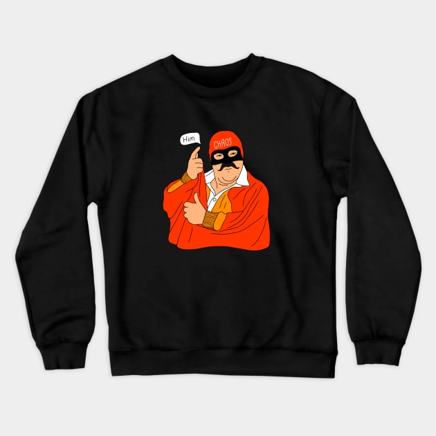 Captain Chaos Crewneck Sweatshirt by Yeaha